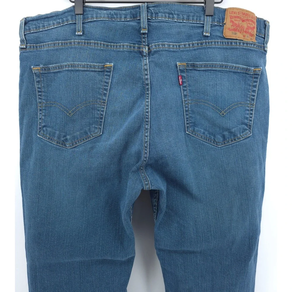 Levi's Mens Jeans 559 Relaxed Straight 44x30 Blue‎ Medium Wash Denim